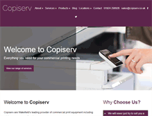 Tablet Screenshot of copiserv.co.uk